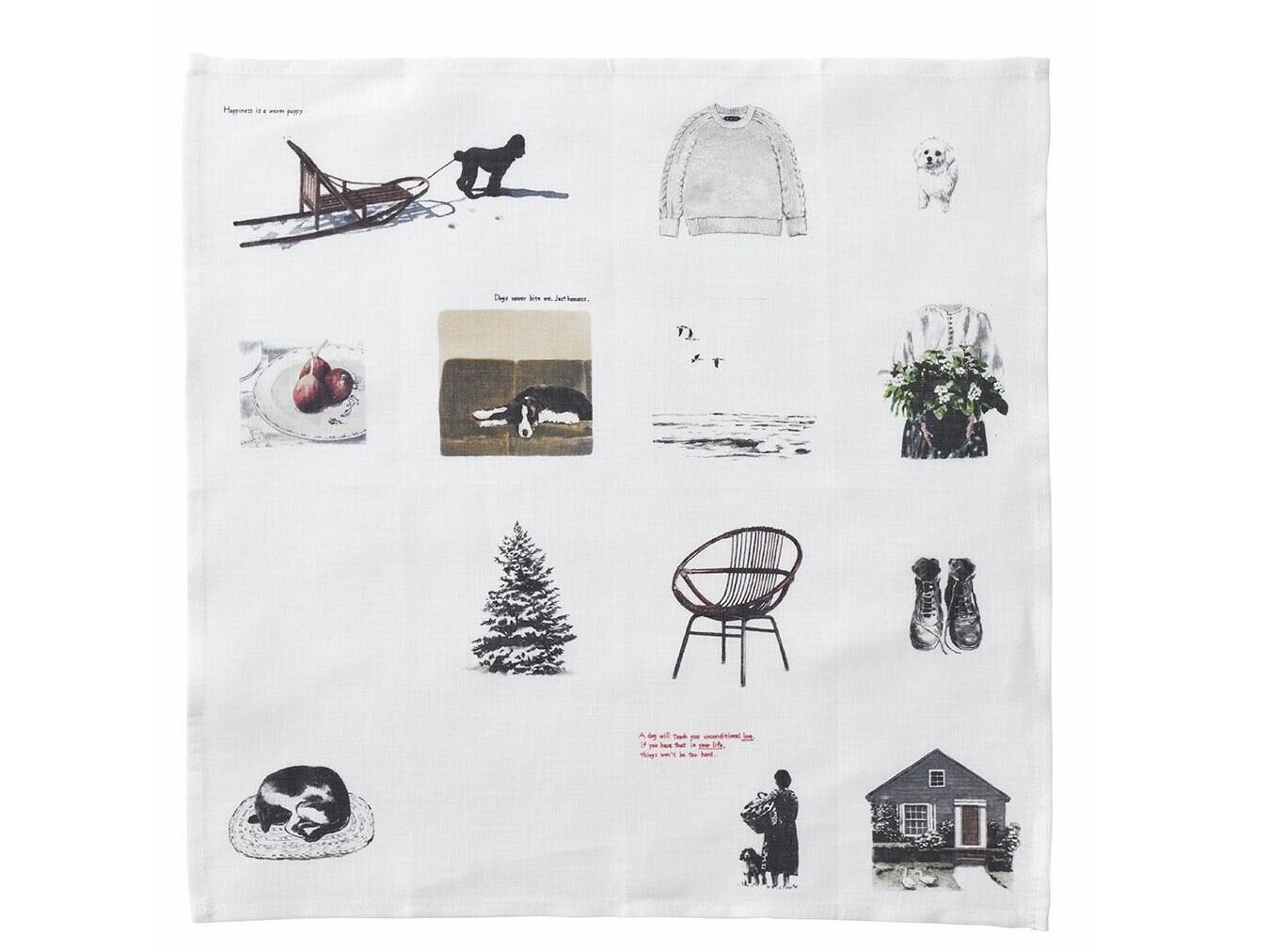 fog linen work | ハンカチ MISATO OGIHARA 犬との暮らし