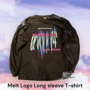 Melt Logo long sleeve T-shirts (Black)