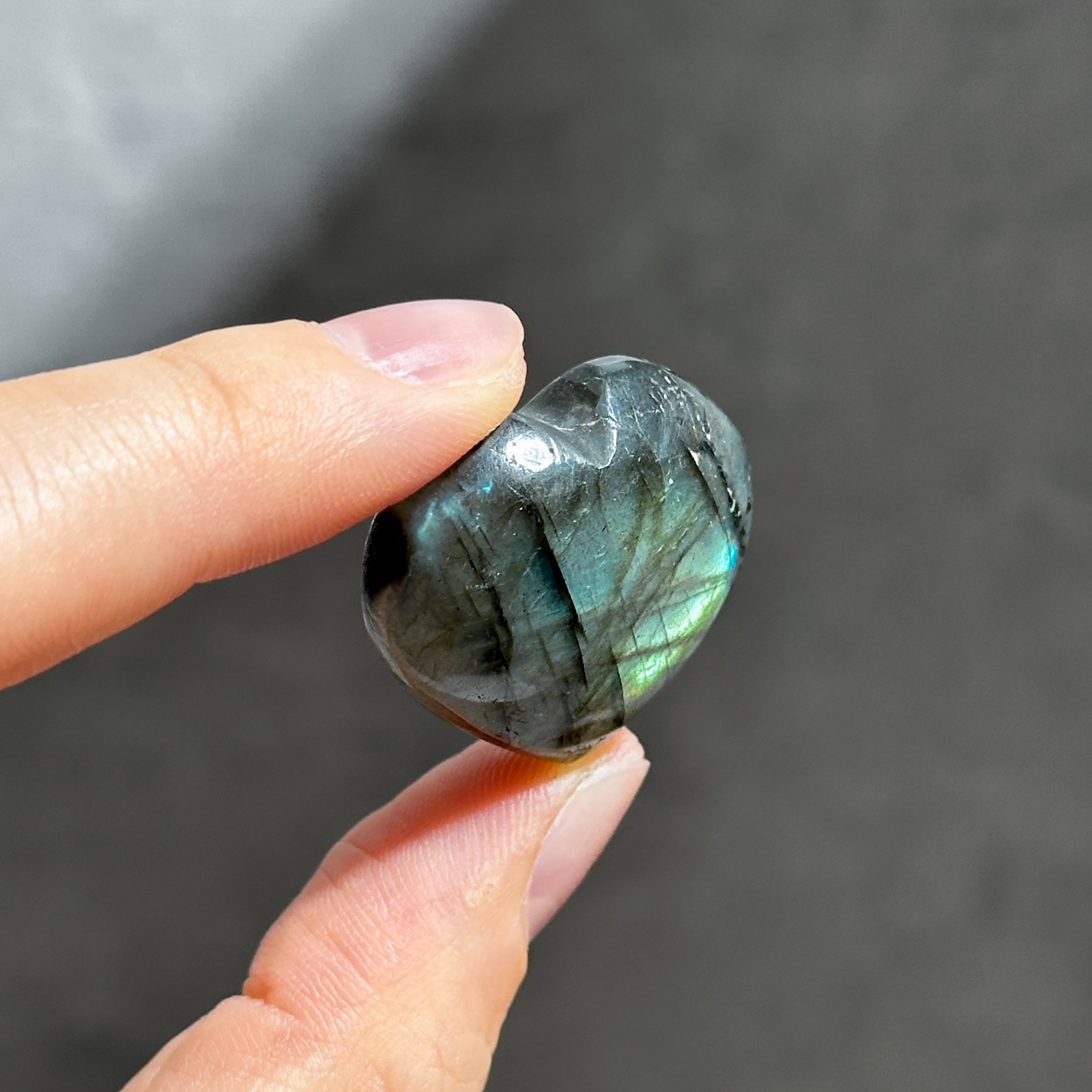 ラブラドライト ハート 77◇ Labradorite ◇天然石・鉱物