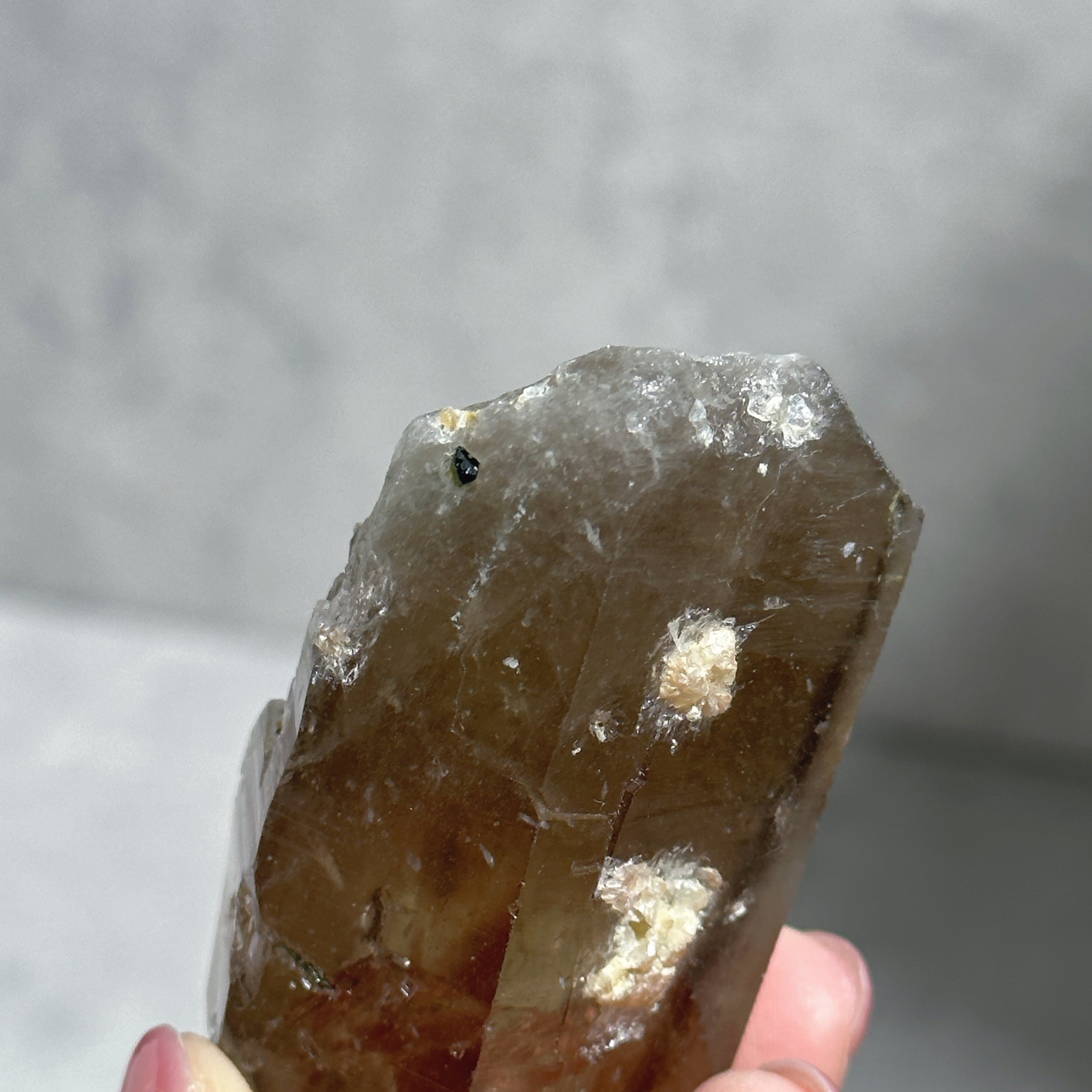 トルマリン入り◎シトリン（黄水晶） 原石03◇ Citrine ◇ 天然石