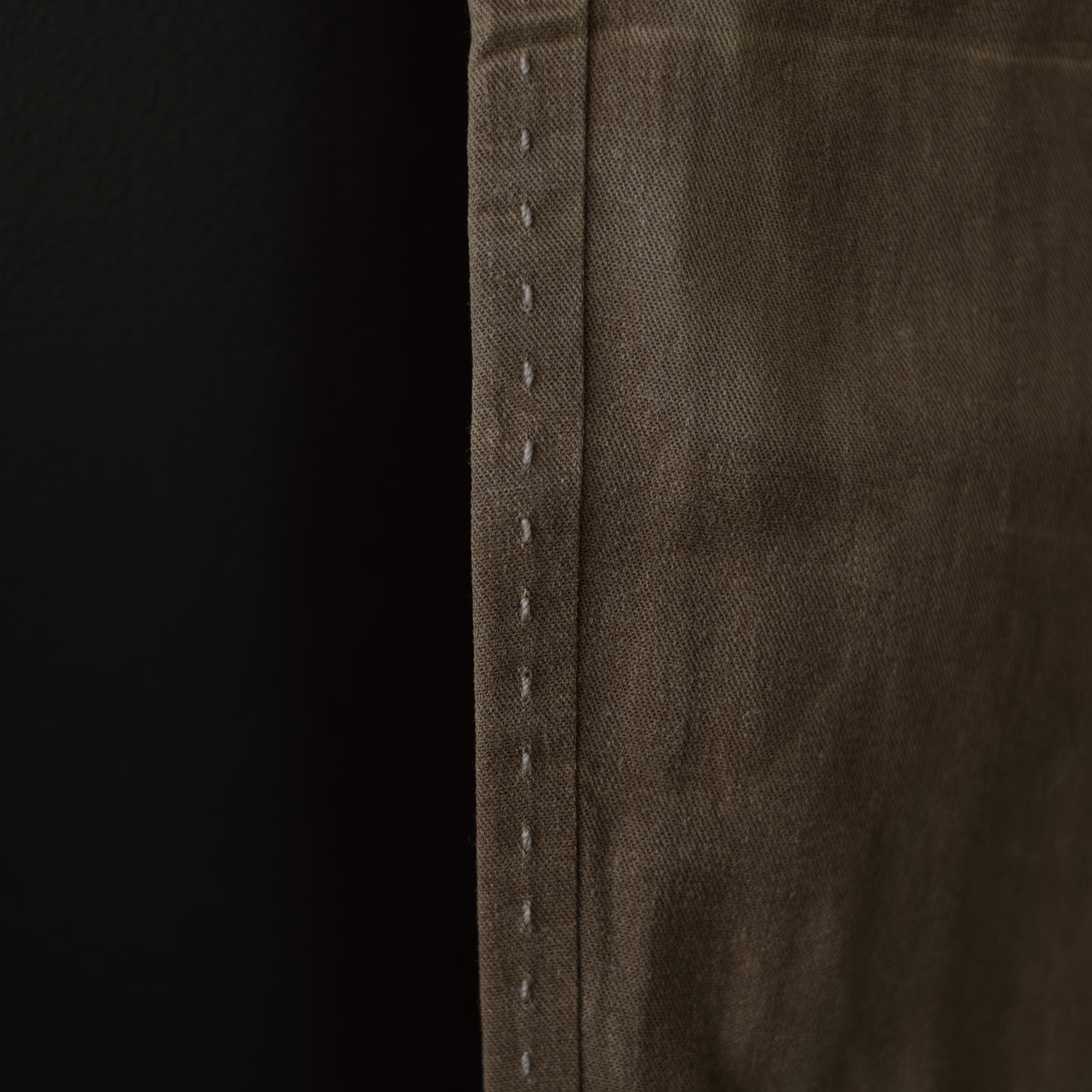 unre:count】 AMF stitch paraffin cotton pants (brown) | dros dro