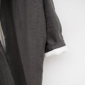 MUYA  Livery coat tailored collar Linen "lining"