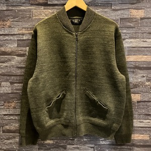 RRL COTTON/WOOL KNIT BLOUSON