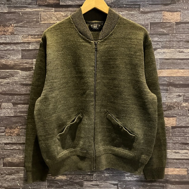 RRL COTTON/WOOL KNIT BLOUSON