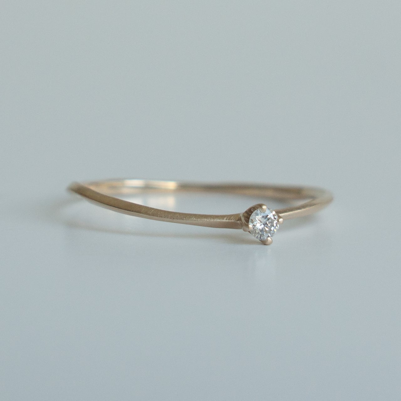 山*ー様 【美品】K10 ダイヤモンドリング ディスク ダイヤモンド リング K10 | Kumiko Taya jewelry