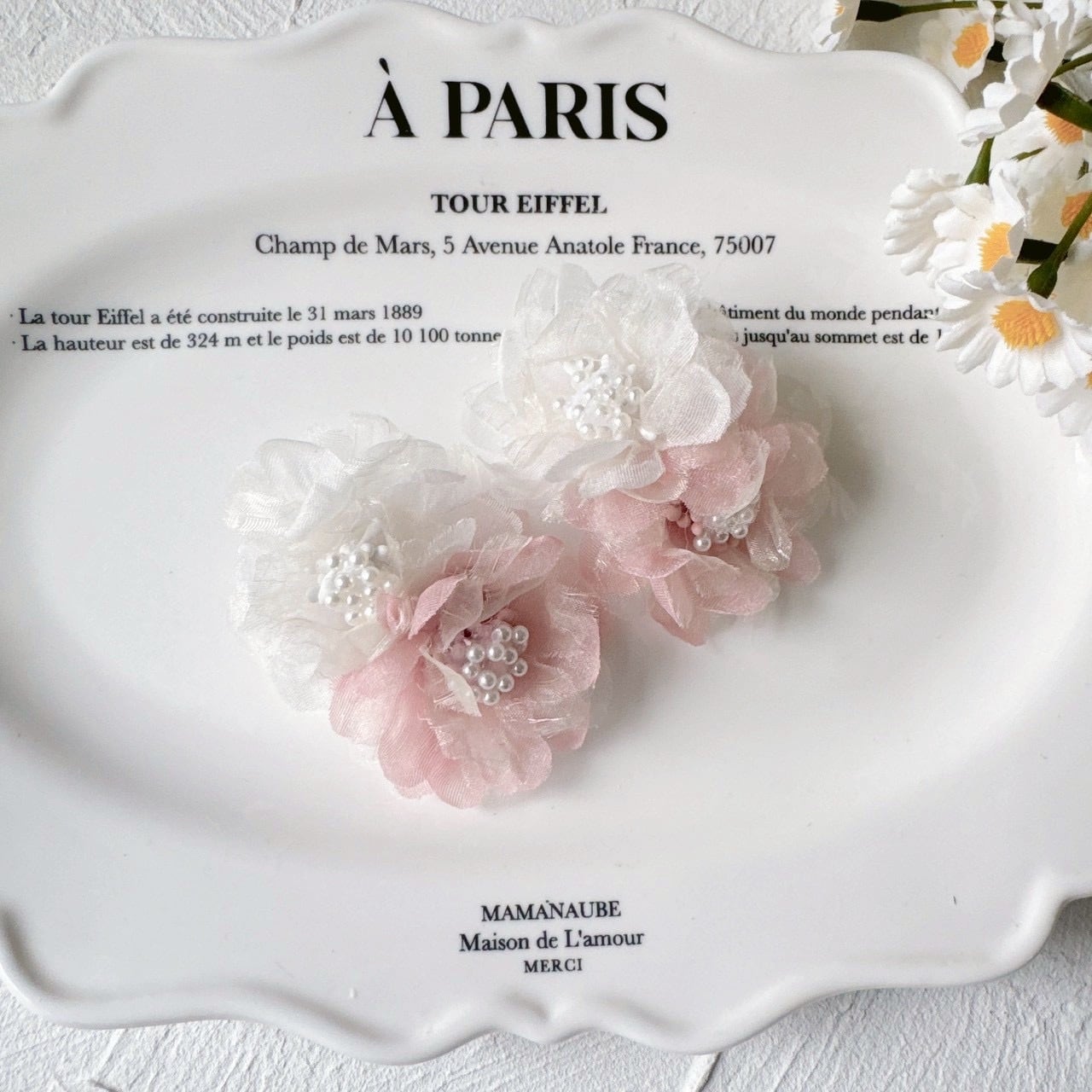 ダブルパールお花パッチン