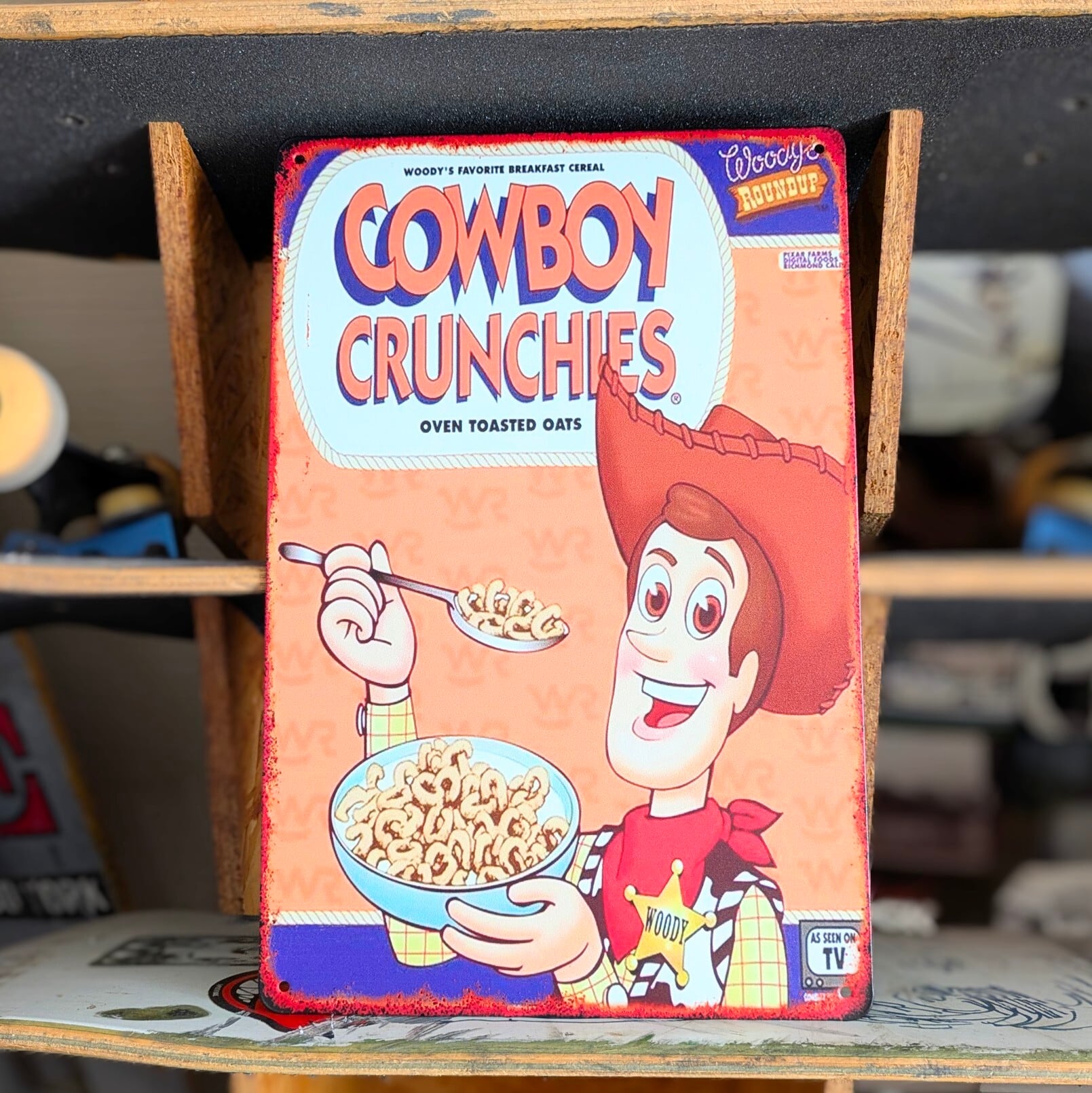 送料無料！ちょうどいいブリキ看板【 Woody Pride（ ウッディ