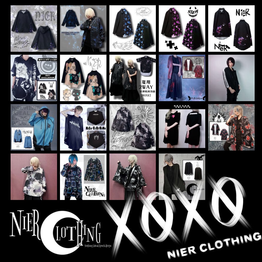 NieR clothing 服、カバン等まとめ売りセット オリジナルナップサック【LOGO×CHARACTER】 | NIER CLOTHING