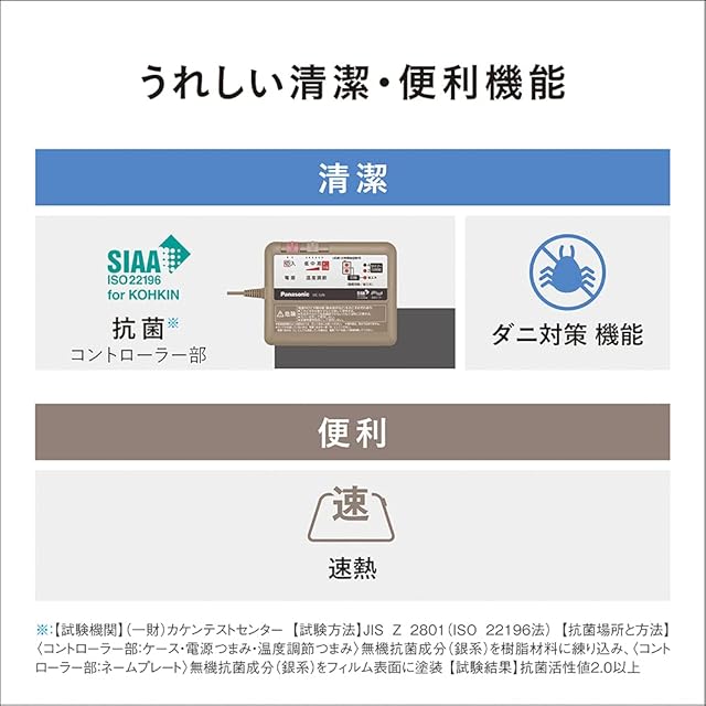 パナソニック ホットカーペット ヒーター本体 2畳 176×176cm DC-2JN