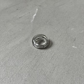 metal×clear ring/silver