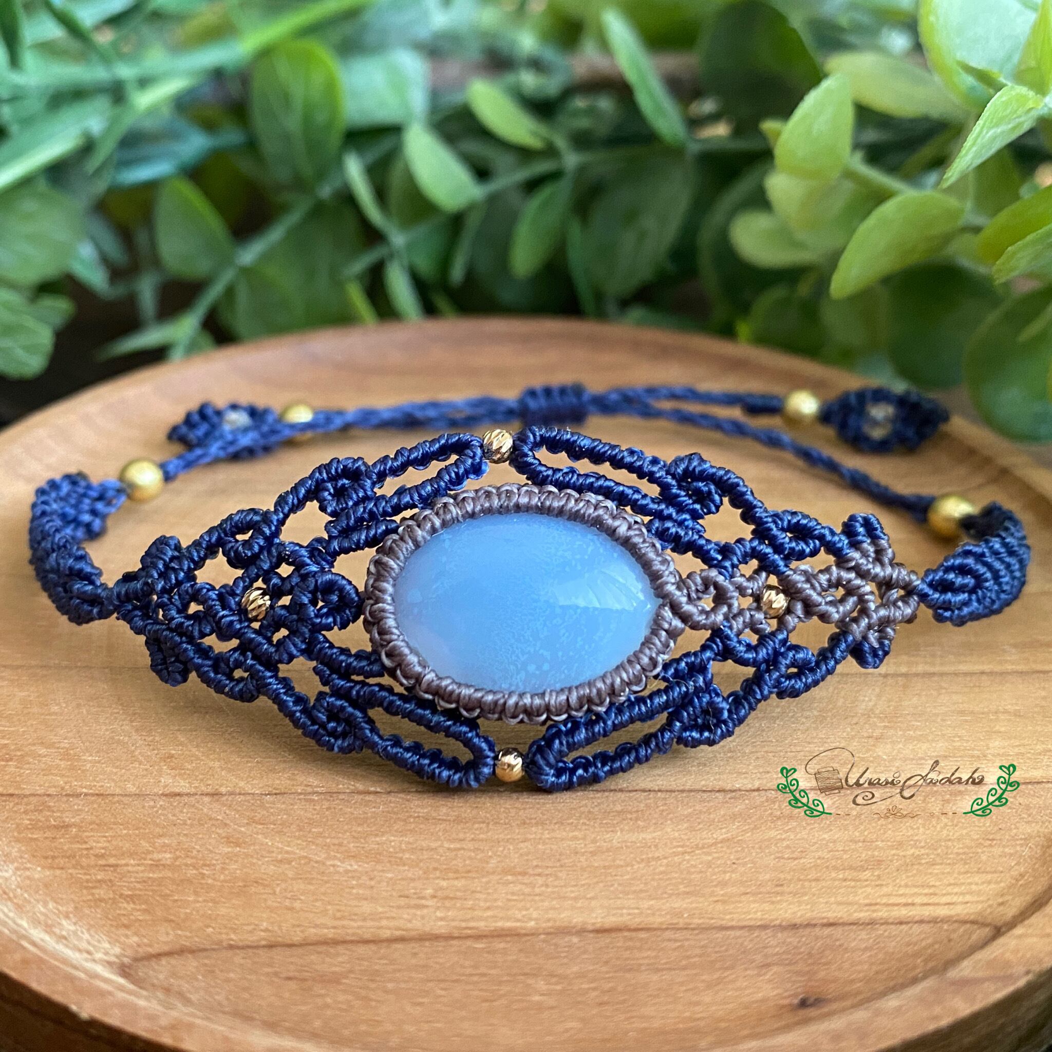 オパール マクラメ ブレスレット