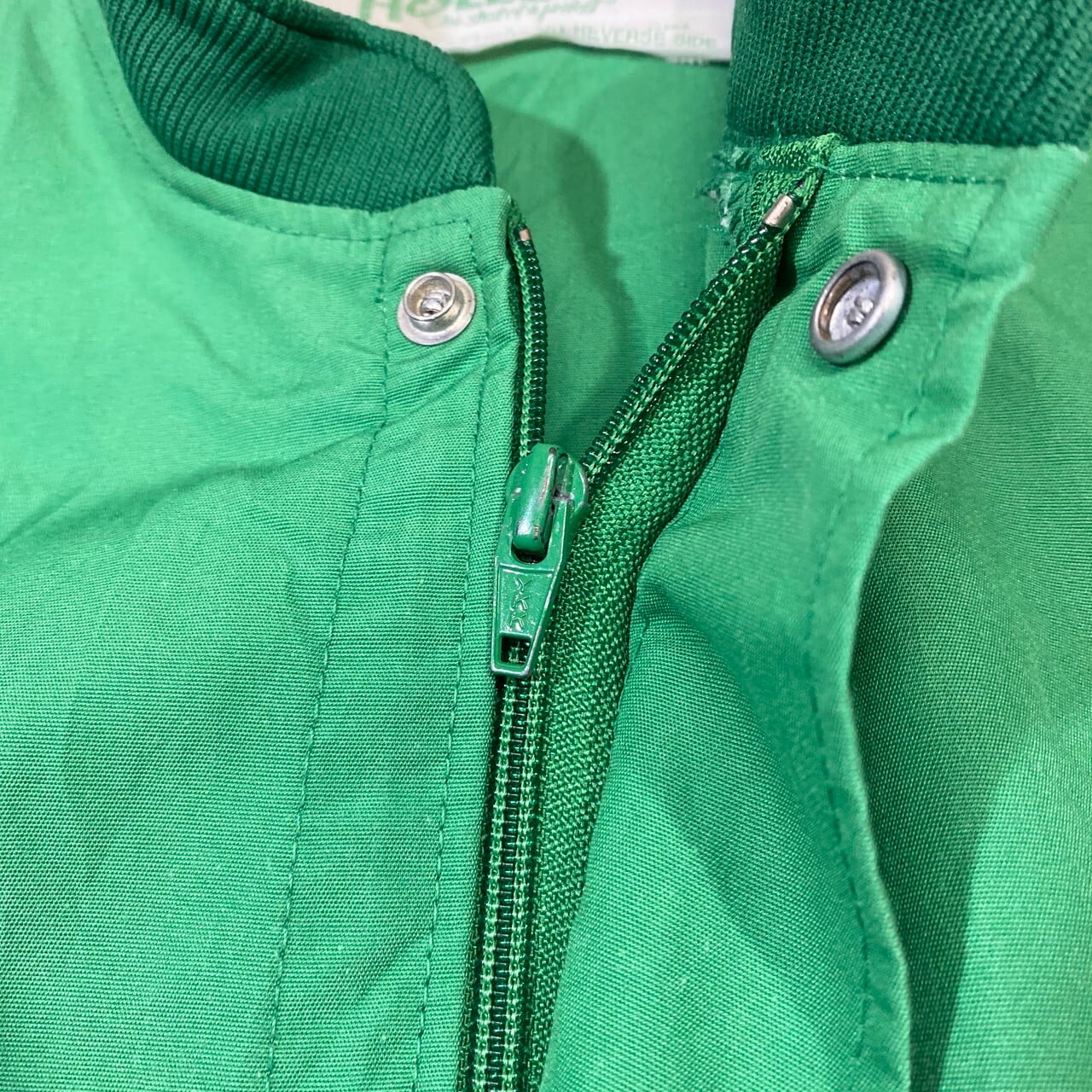 80sヴィンテージUSA製ホロウェイ ナイロンジャケット 緑 Ｍ ブルゾン
