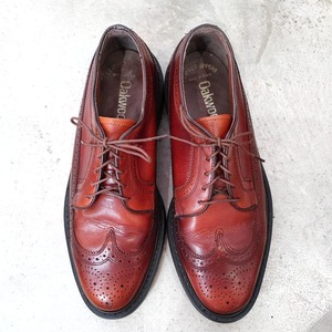 OAKWOODS  wingtip leather shoes Made in USA 8inch