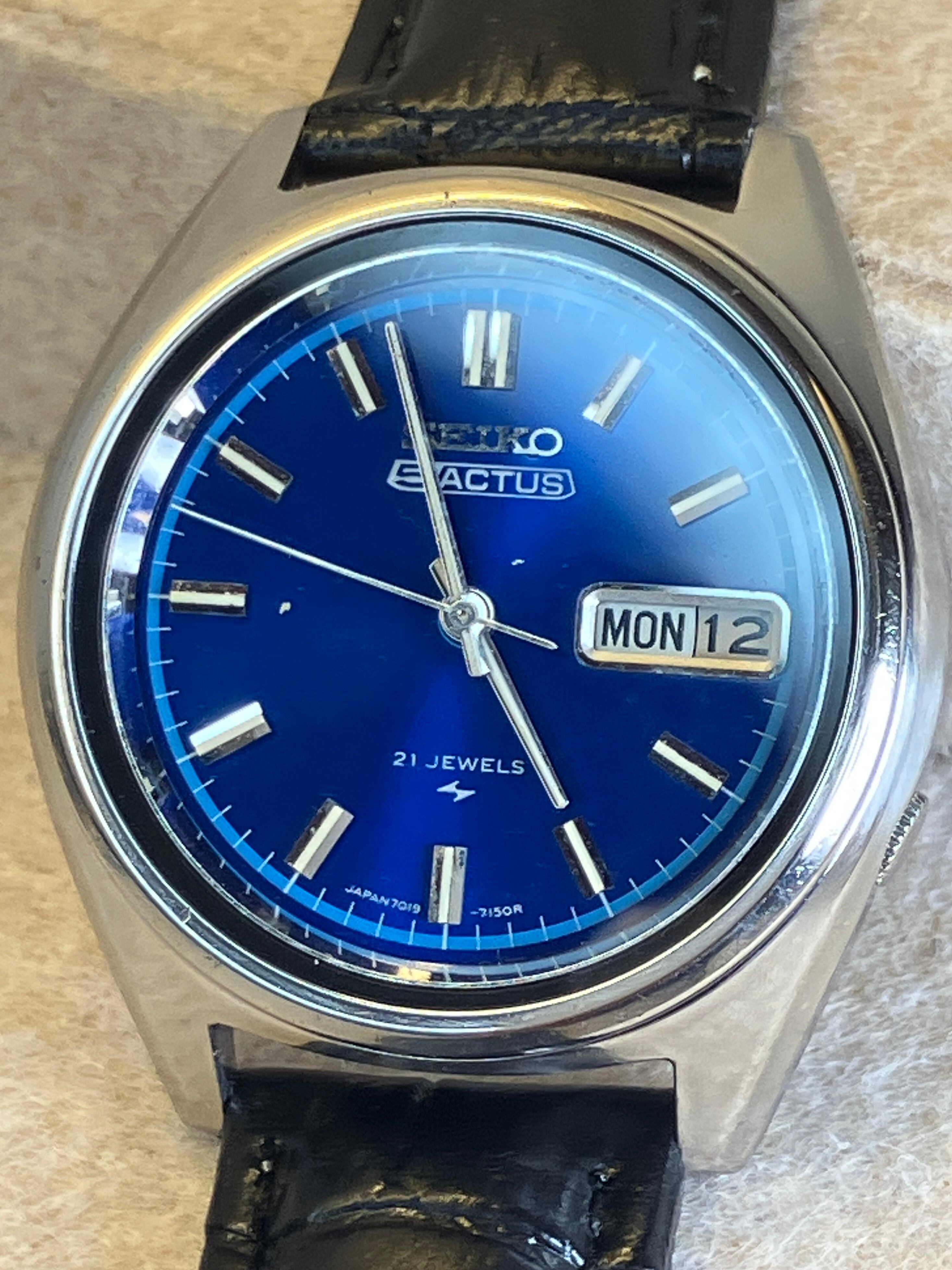 1972年3月製】SEIKO 5 ACTUS 7019-7060／自動巻き 銀文字盤/オリジナル