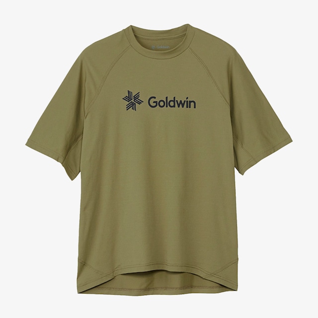 Goldwin / Logo WF Dry T-shirt（GA63308）ロゴ WF ドライ Tシャツ（ユニセックス）オークグリーン