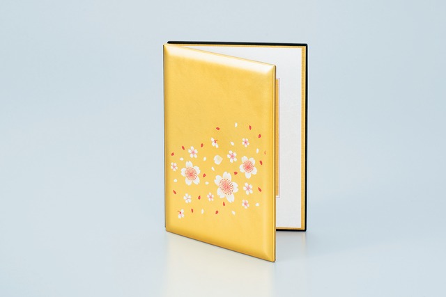 36-3613 ブック型ピクチャー 黄金塗 福桜 Book-Shaped Picture FUKUZAKURA Golden Coating