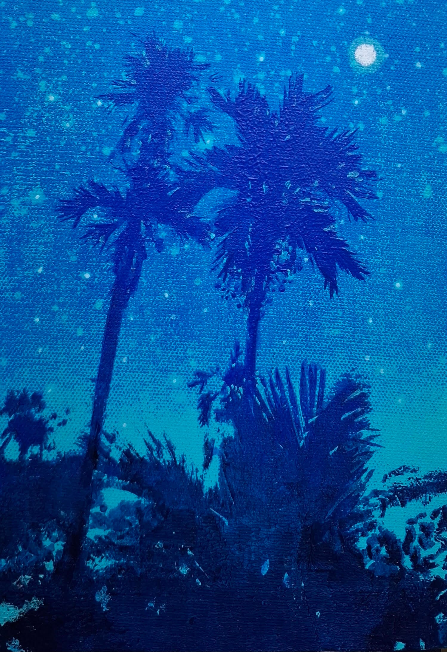 Palauan nights No.3」植村友哉 キャンバス、アクリル | 植村友哉