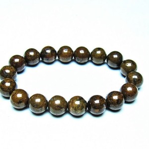 サハラNWA869隕石（コンドライト） ブレスレット 12mm 一点物 メール便可 [M便 1/10] 199-727