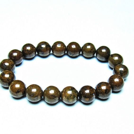 サハラNWA869隕石（コンドライト） ブレスレット 12mm 一点物 メール便可 [M便 1/10] 199-727