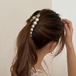 バナナクリップ レディース アクセサリー ヘアクリップ ヘアアクセサリー ヘアアレンジ スタイリング まとめ髪 パール おしゃれ 可愛い カジュアル きれいめ エレガント バナナクリップ 女性 アクセ