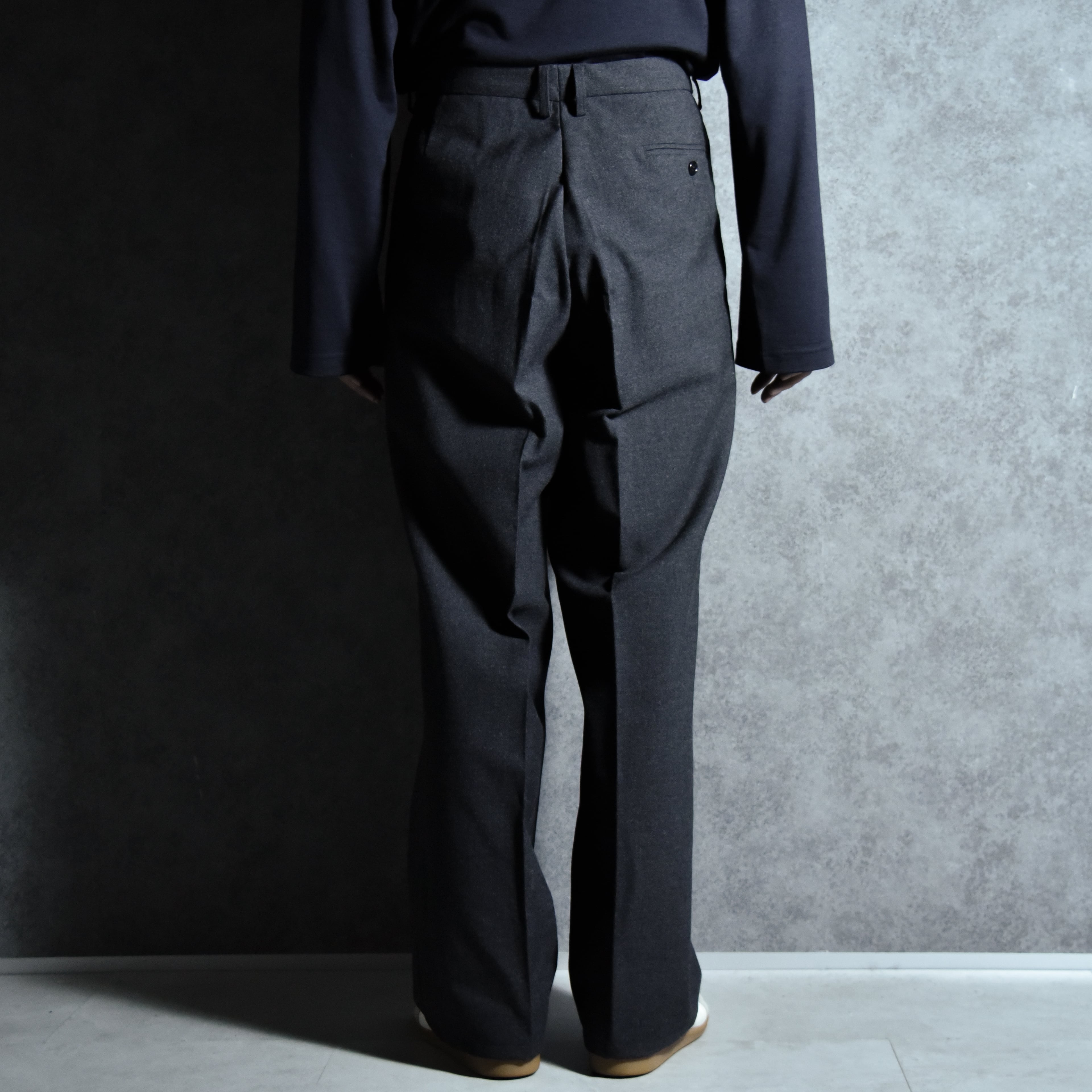 DEAD STOCK】Italian Navy Two-tuck Wool Trousers イタリア軍