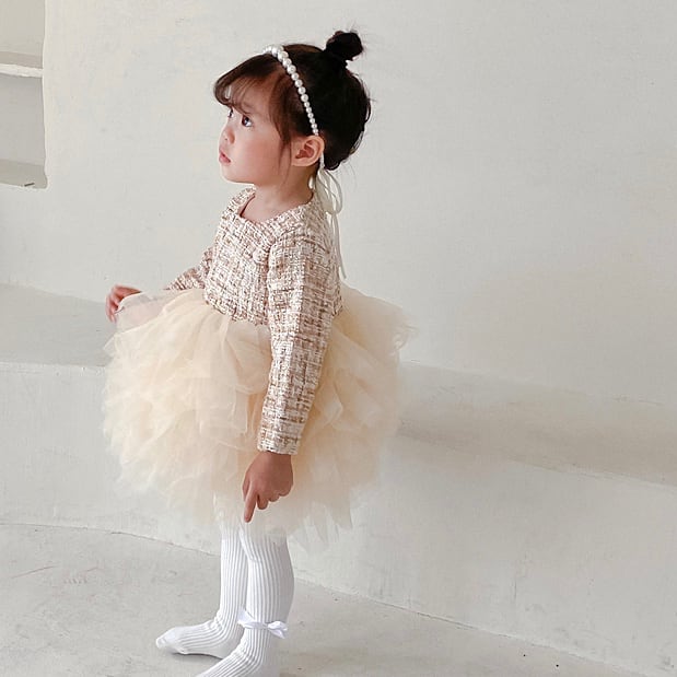 美品・丈調整有☆TOCCA BAMBINI ツイードワンピース　110cm 美品・丈調整有☆TOCCA BAMBINI ツイードワンピース 110cm