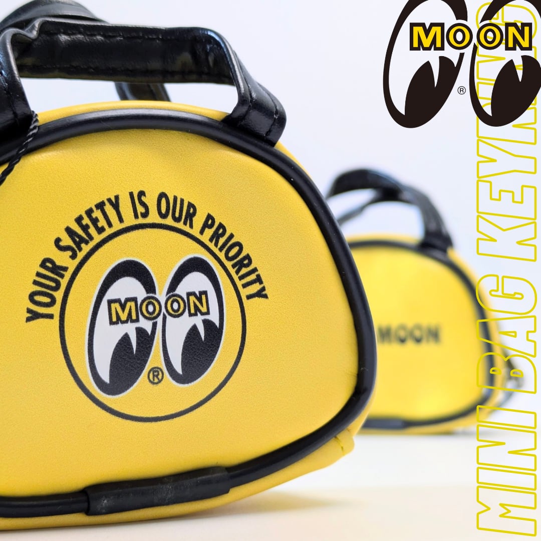 【 MOON / MOONEYES / ムーン アイズ 】 MOON Mini Bag Pouch Key Ring ムーン ミニ バッグ ポーチ キーリング / ホットロッド〚アメリカン雑貨 アメトイ〛