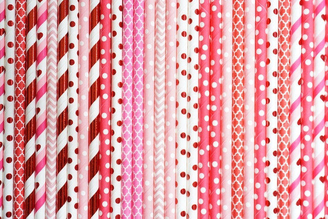 25 Mixed Paper Straws