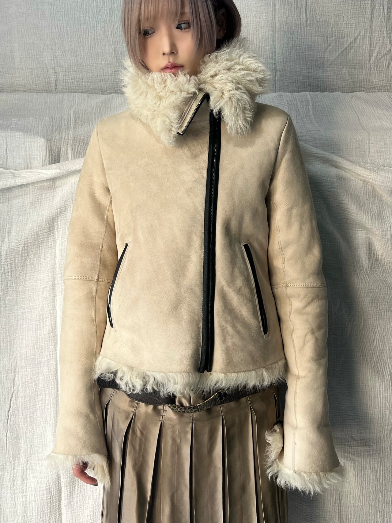 "theory" Leather Fur Riders