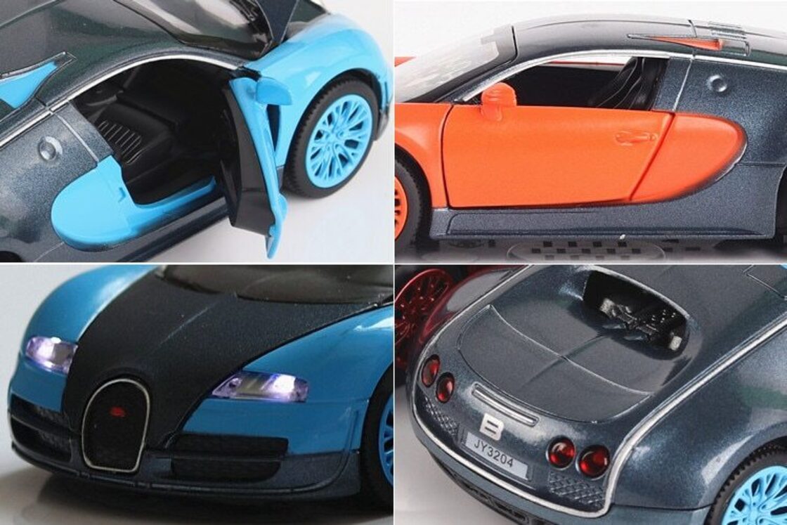 1/32 ブガッティ・ヴェイロン Bugatti veyron 青 ブルー スーパーカー 