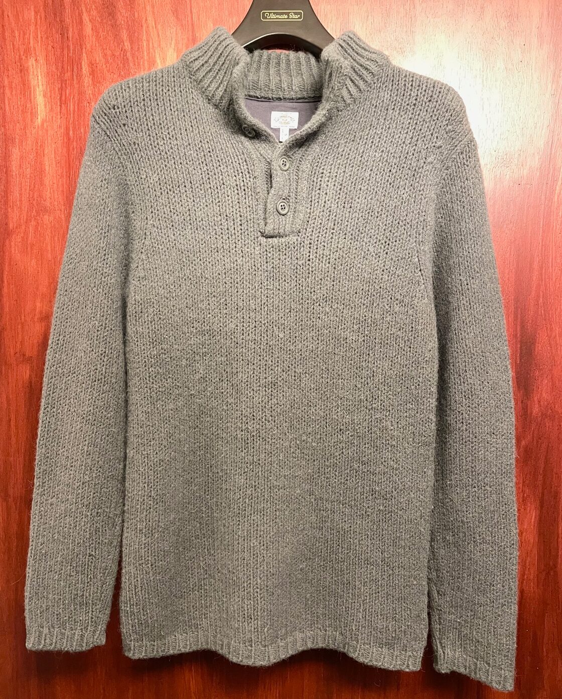 MADE IN ITALY製 90s SIMINT S.P.A製 ARMANI JEANS ヘンリーネック 
