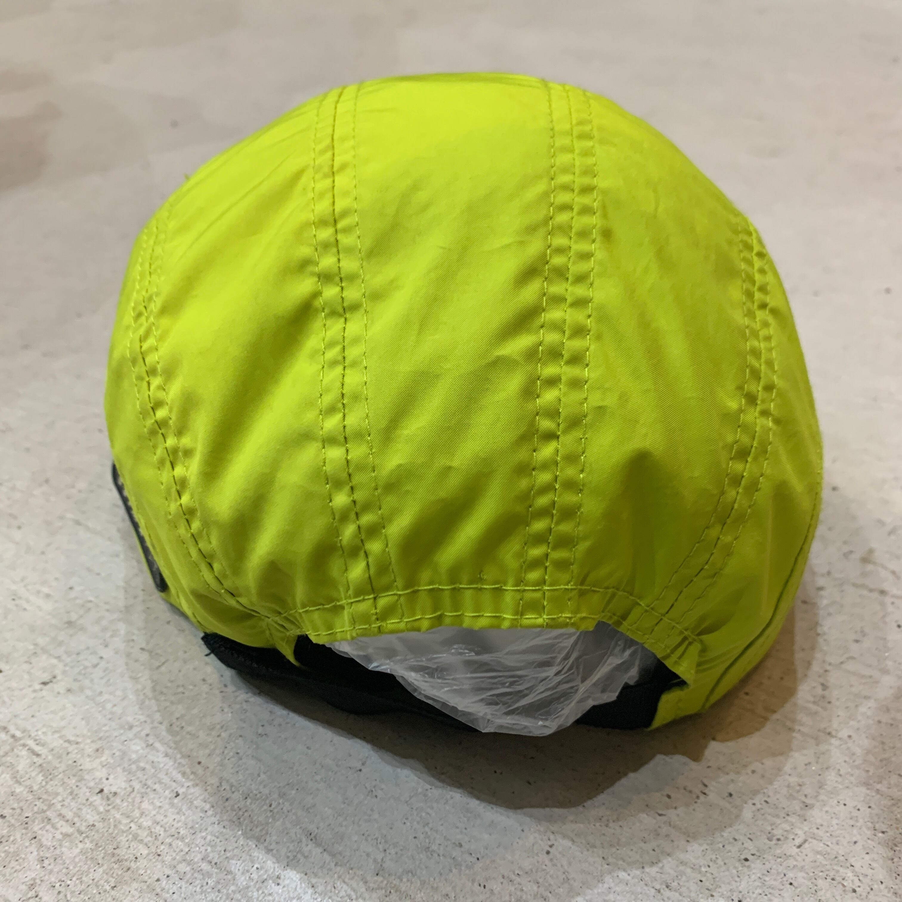 90s NIKE ナイロンジェットキャップ ゲッコーグリーン フリーサイズ 