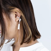 < comoto > overlap earcuff -pearl