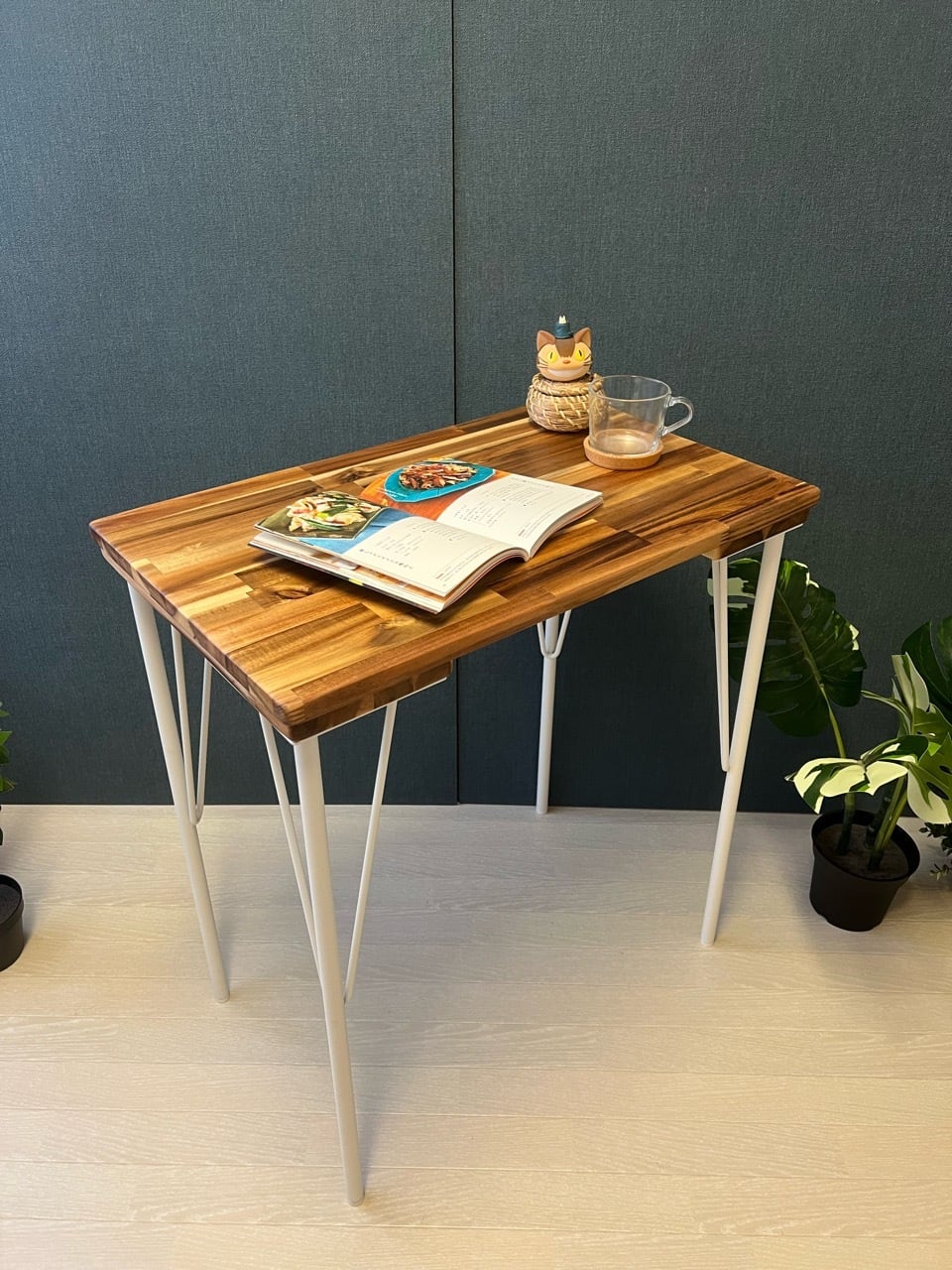 送料無料】 ローテーブル 長方形 8角 120cm 60cm 杉 折りたたみ脚