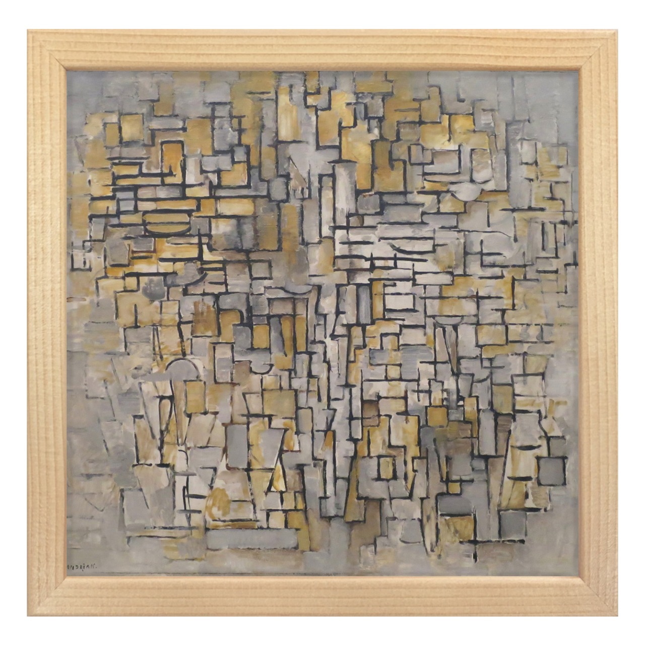 [額縁付き] Tableau No. 2,Composition No. VII ピート・モンドリアン アートポスター 223×223mm 天然木 ポスターフレーム 木製 絵画 名画 日本製 APFS109 - 7