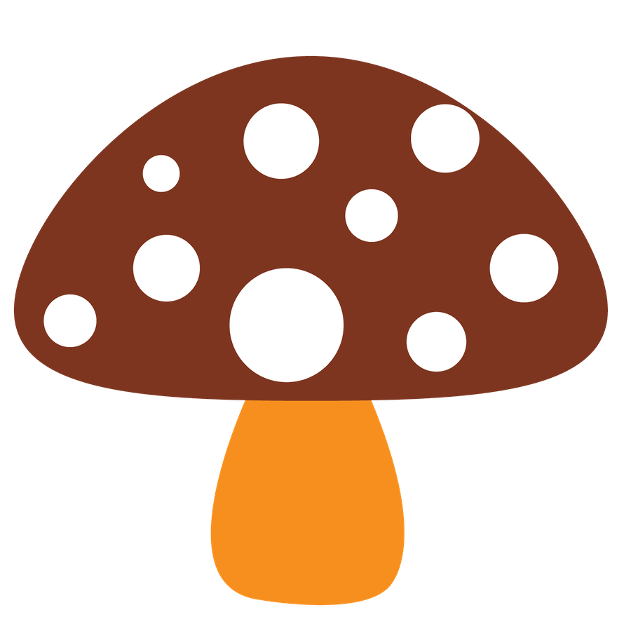 どくきのこショルダーバッグ(チョコ/キャメル)