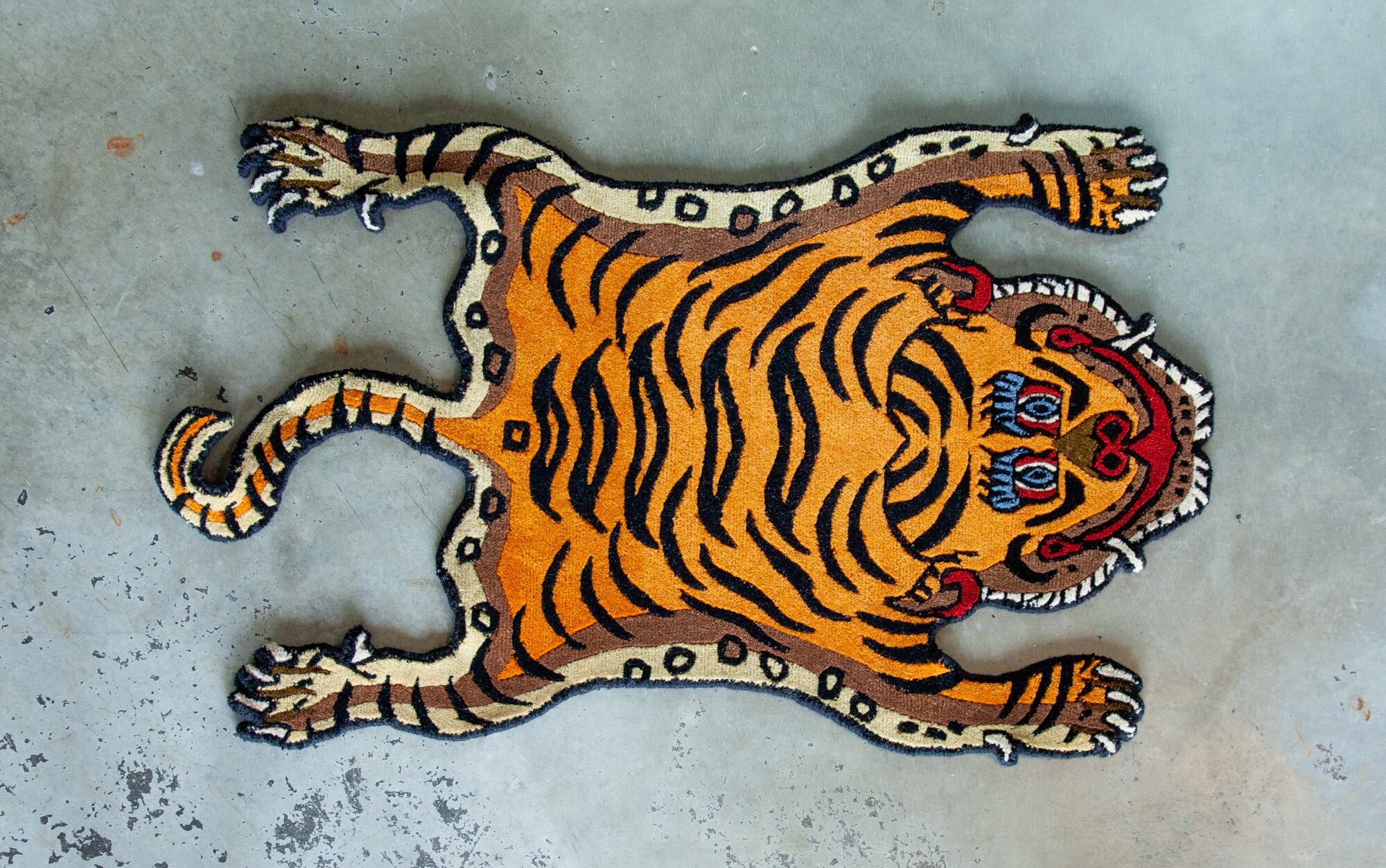 Tibetan Tiger Rug 《Sサイズ•ウール005》チベタンタイガーラグ