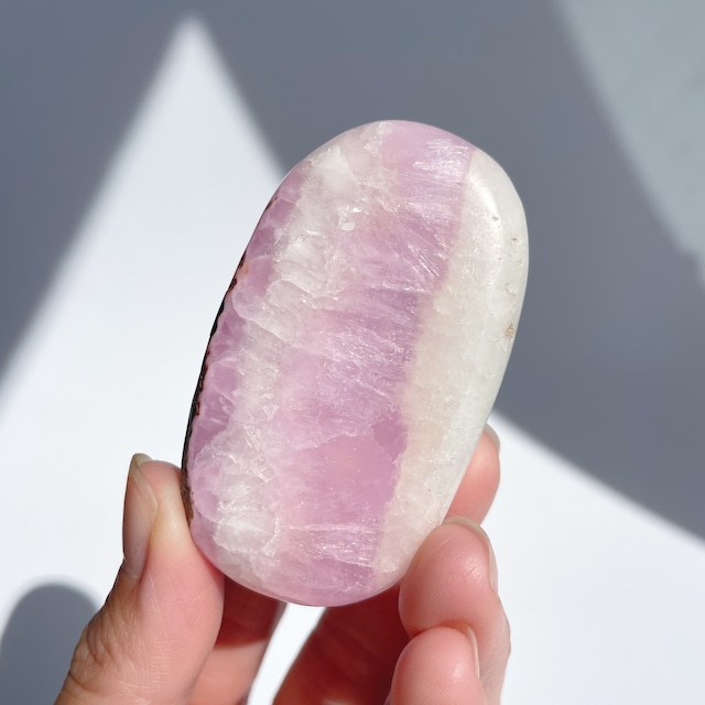 ピンクアラゴナイト パームストーン03◇Pink Aragonite Palm Stone◇天然石・鉱物・パワーストーン