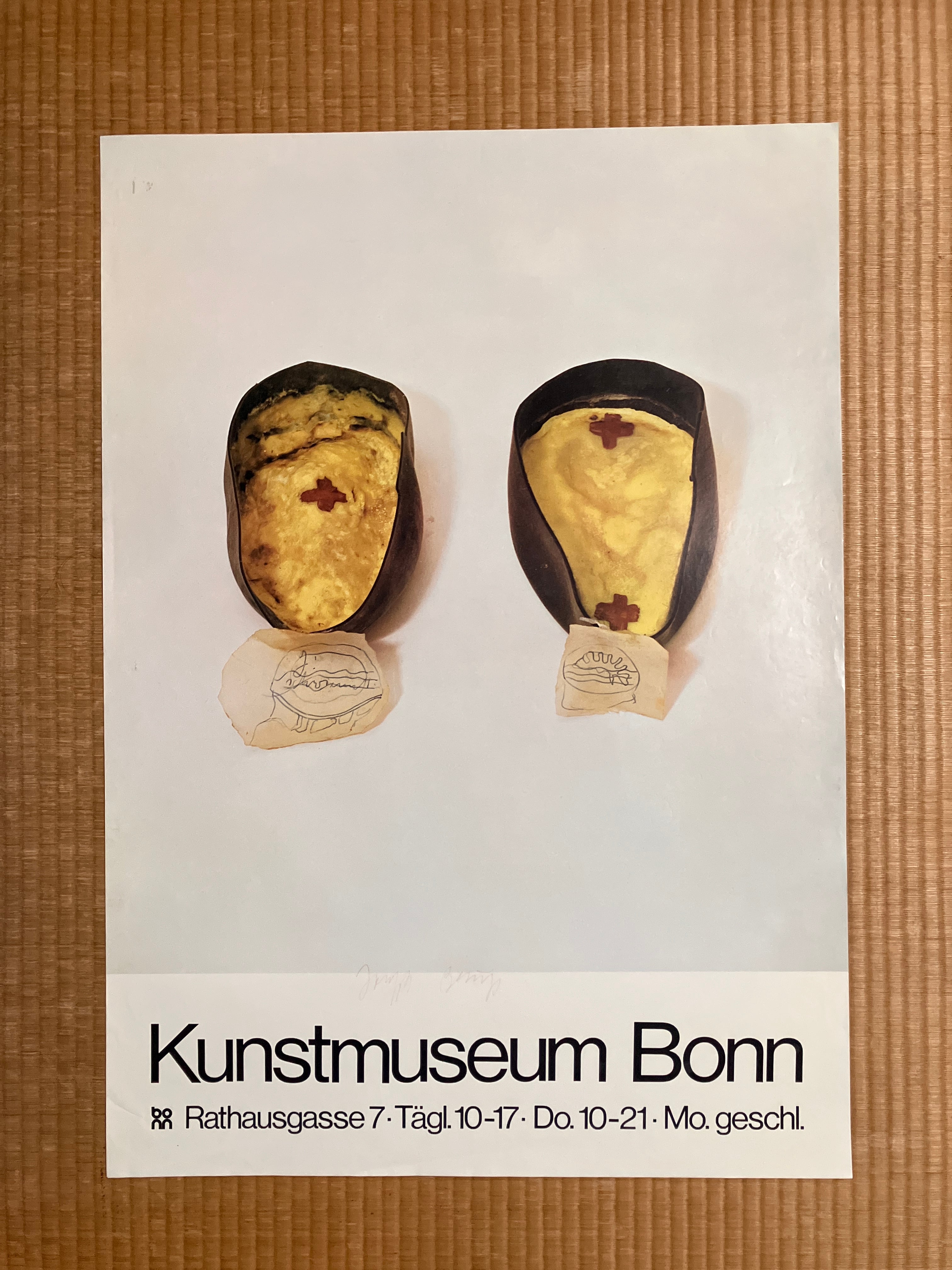 【サイン入りポスター】ヨーゼフ・ボイス Joseph Beuys  展覧会サイン入りポスター 1979 ［s0025］