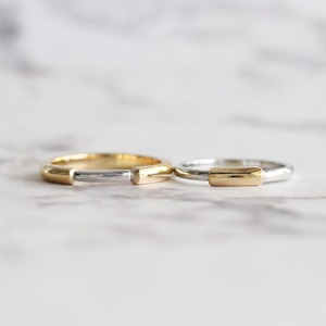 【結婚指輪】ツインアーム_Pt900&K18YG