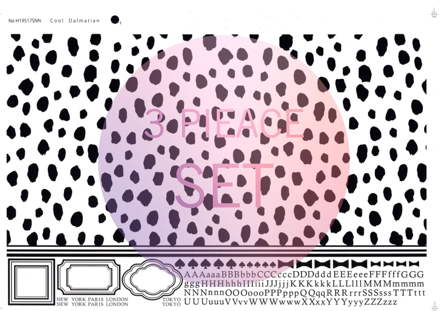 300円OFF【お得なセット価格】Cool Dalmatian 3枚セット