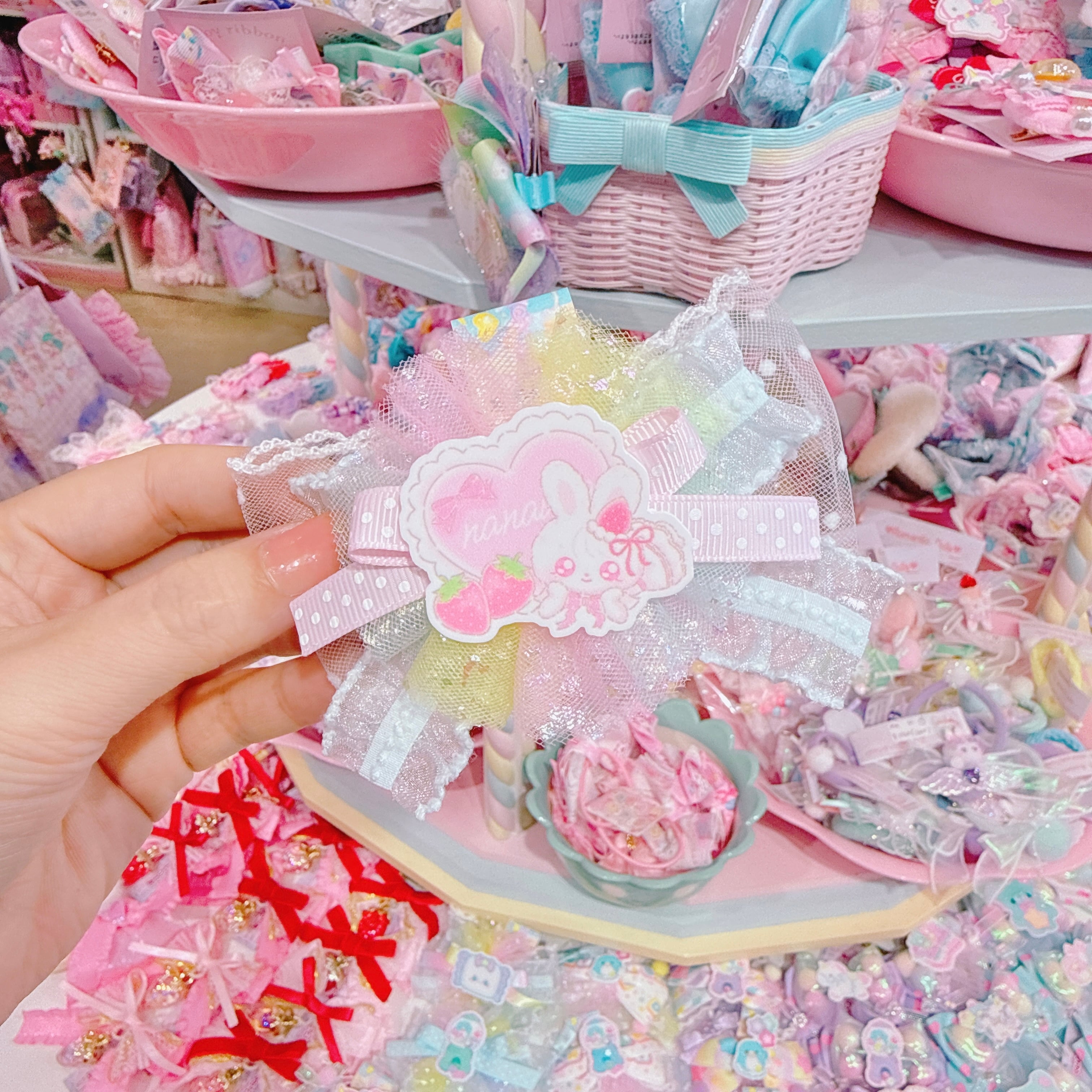 【P6】9-23チュールヘアクリップ