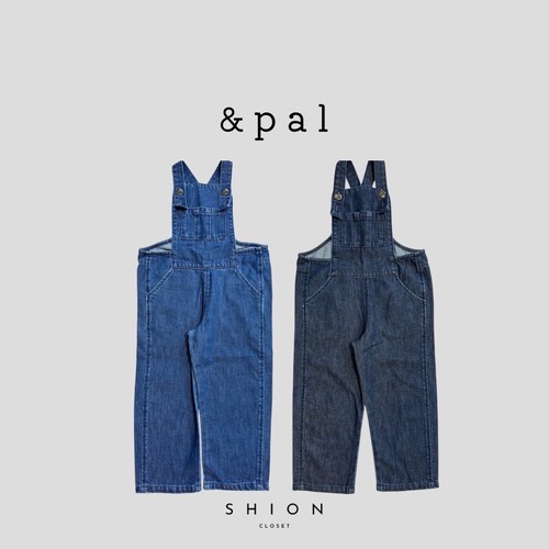 &pal ｜denim salopette