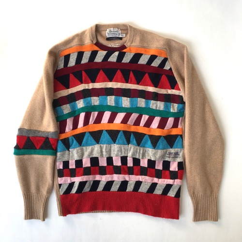 Vintage Cashmere Patchwork Fair isle Sweater / 09