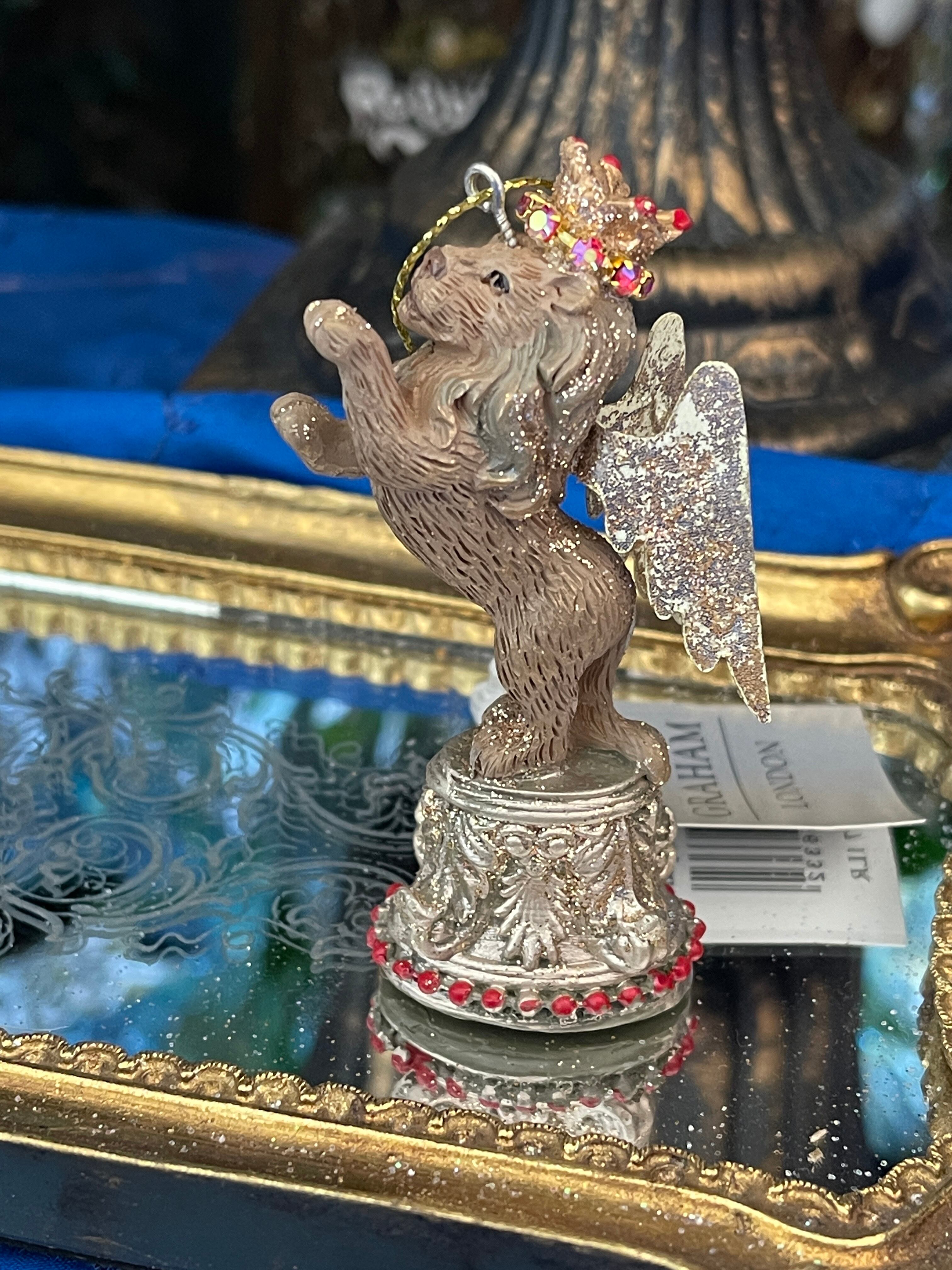 イギリス　王冠　コーギー　ハロッズ購入　オーナメント イギリス 王冠 コーギー ハロッズ購入 オーナメント