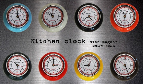 DULTON ダルトン Kitchen clock キッチンクロック 全8色 マグネット付