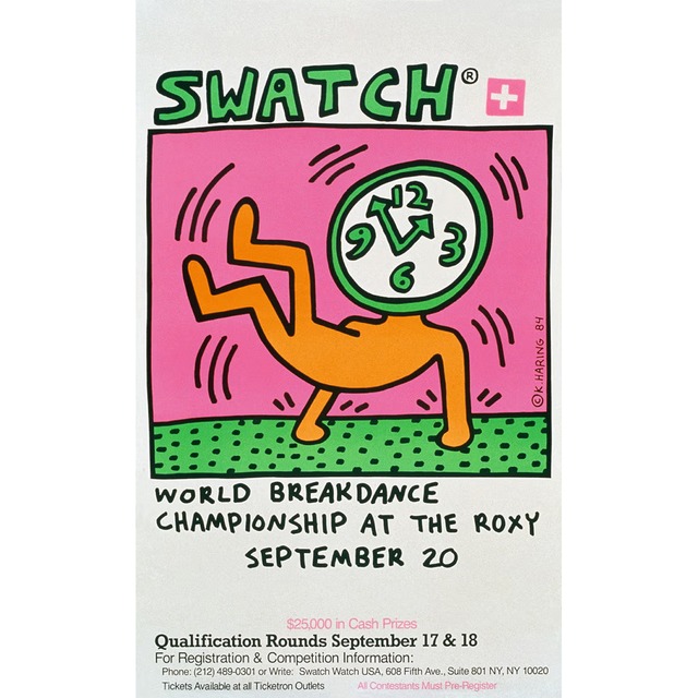 SWATCH BREAK FREE "BREAKS OFF" BY KEITH HARING