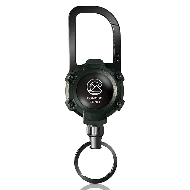 数量限定】[DMEEK] 2個セット リールキーホルダー カラビナ付き 伸縮性