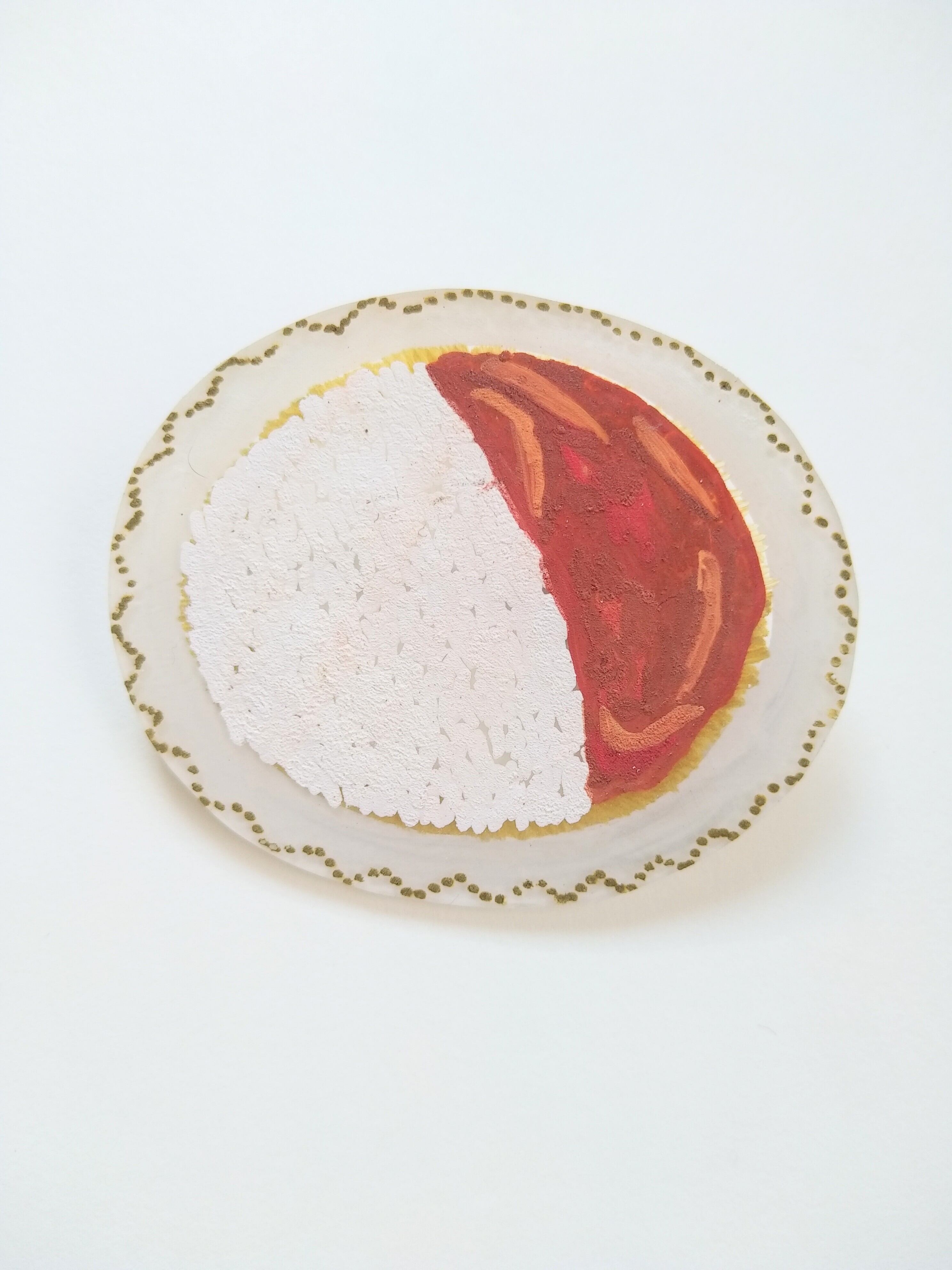 ヘンテコ ブローチ 「純喫茶のハヤシライス」