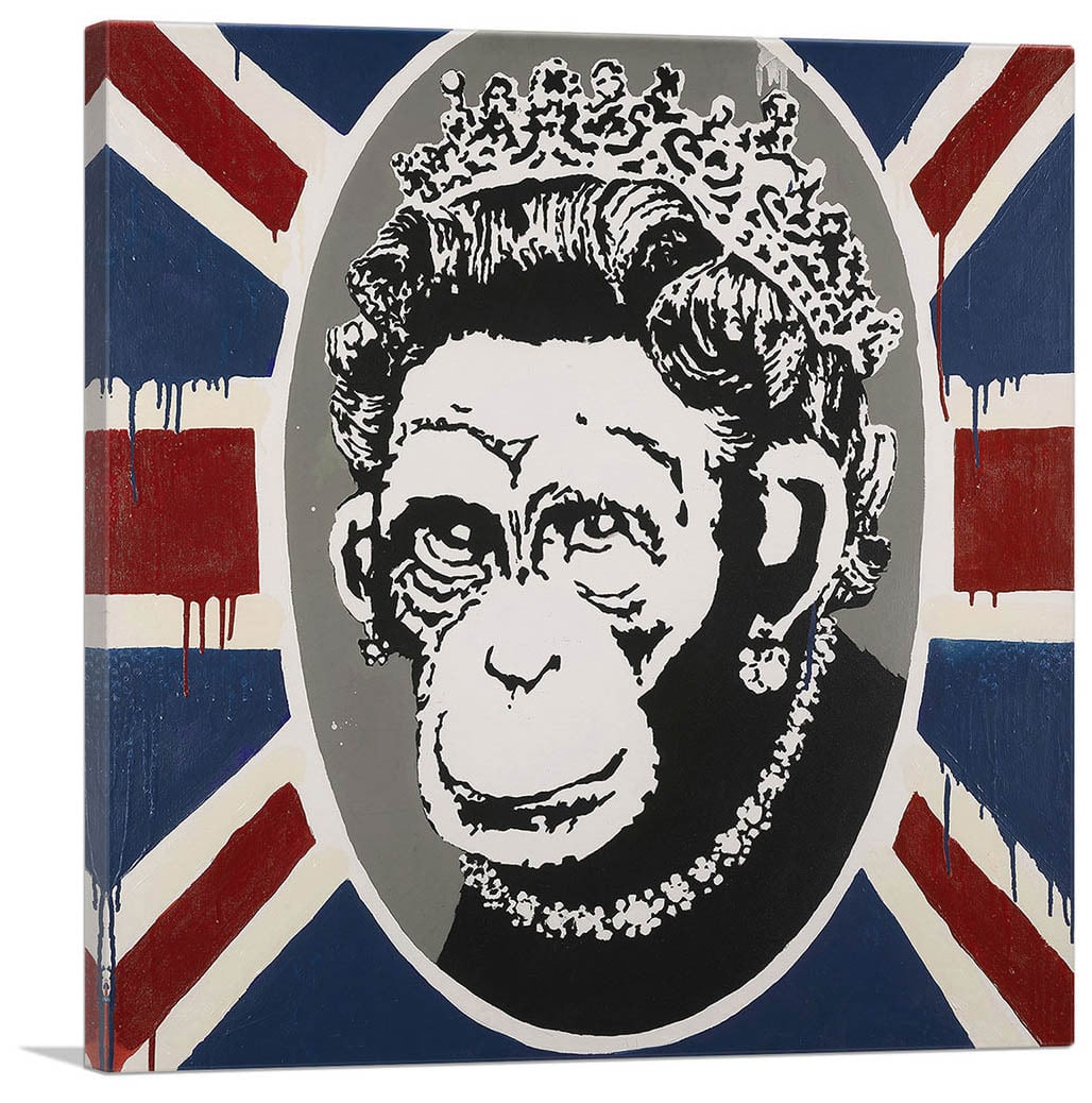 バンクシー Banksy Monkey Queen エスタンプ リトグラフ バンクシー Banksy Monkey Queen エスタンプ リトグラフ